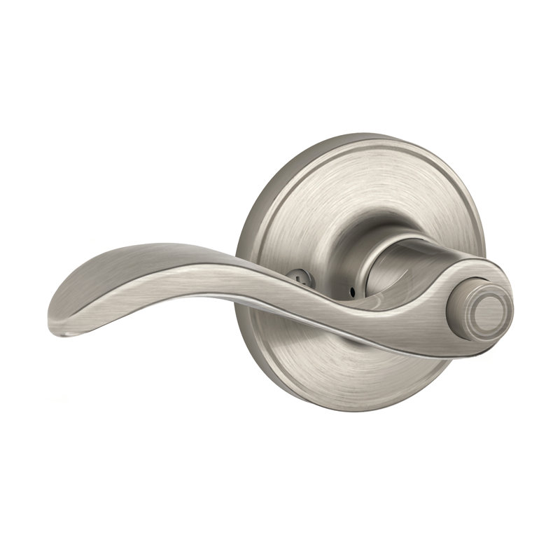 J Series Seville Lever Bed And Bath Lock With Push Button