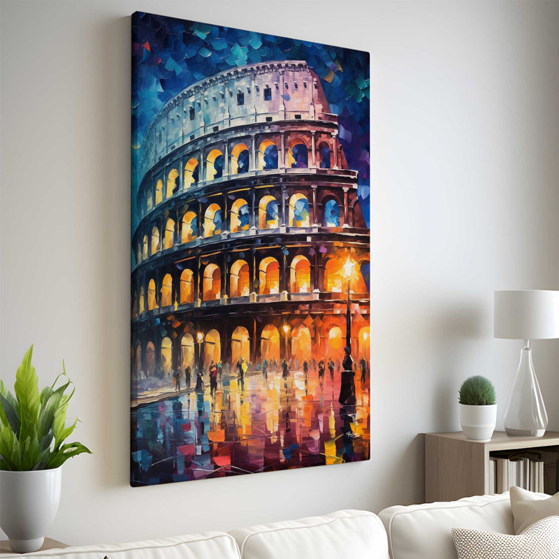 Le Colisée, Rome, Italie, H 72 po x l 42 po x P 1,5 po