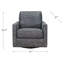 Chaise pivotante en cuir Vara-826901770
