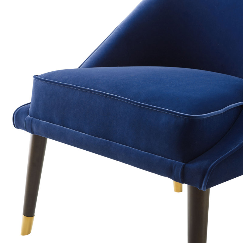Chaise d'appoint Hollhurst, Velours marine