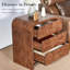 Ensemble de 3 armoires de rangement à 3 tiroirs avec grand coin arrondi - 1,18 po en bois d'ingénierie, dessus large de 50 lb-1037696469