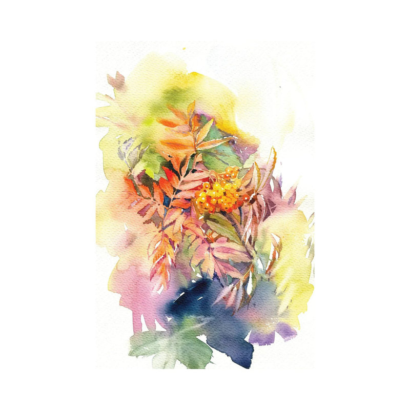 Rowan I by Marina Ignatova - Wrapped Canvas Painting, 30.48cm H x 20.32cm W x 1.91 D