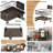 Large Capacity Dish Drying Rack with 2 Utensil Holders, Black