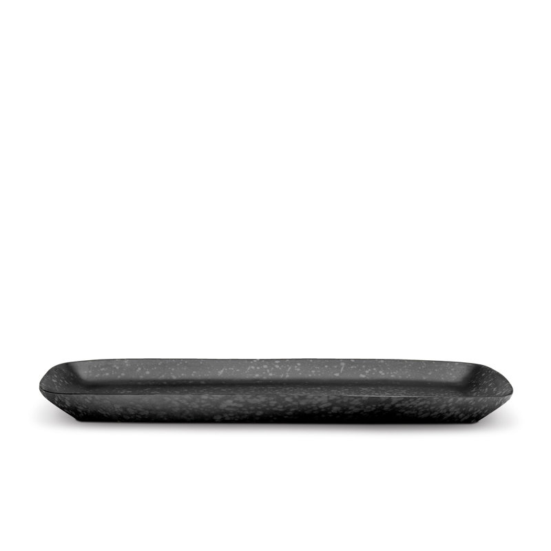Alchimie Black Rectangular Platter, 21" L X 10" W