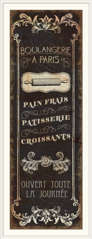 « panel-i », impression Parisian Sign, Cadre blanc, H 56 po x l 24 po x P 1 po