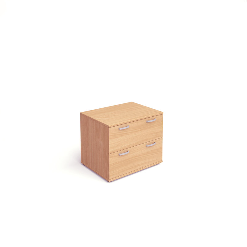 Impulse 80cm Wide 2 -Drawer File Cabinet, Beech