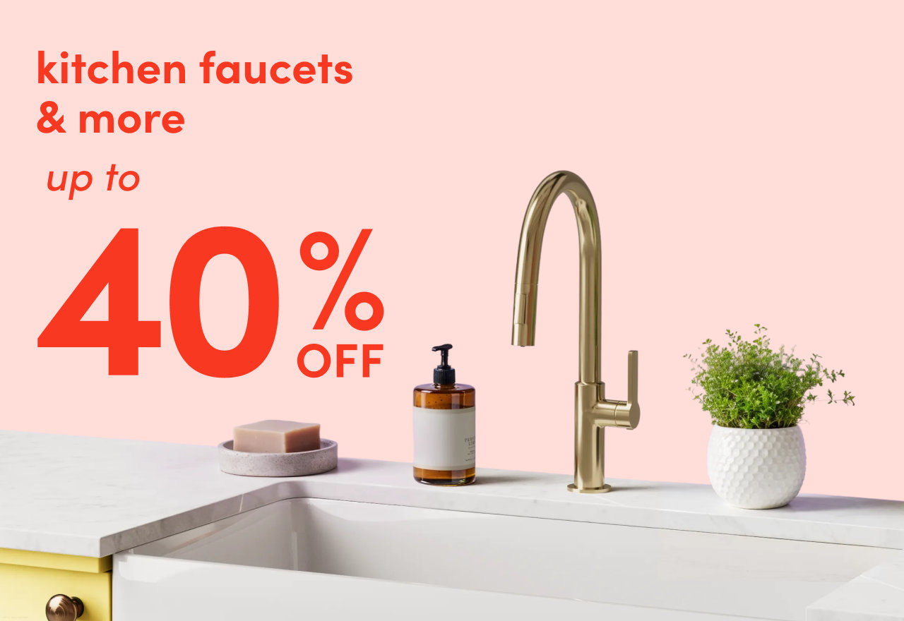kitchen faucets & more on clearance