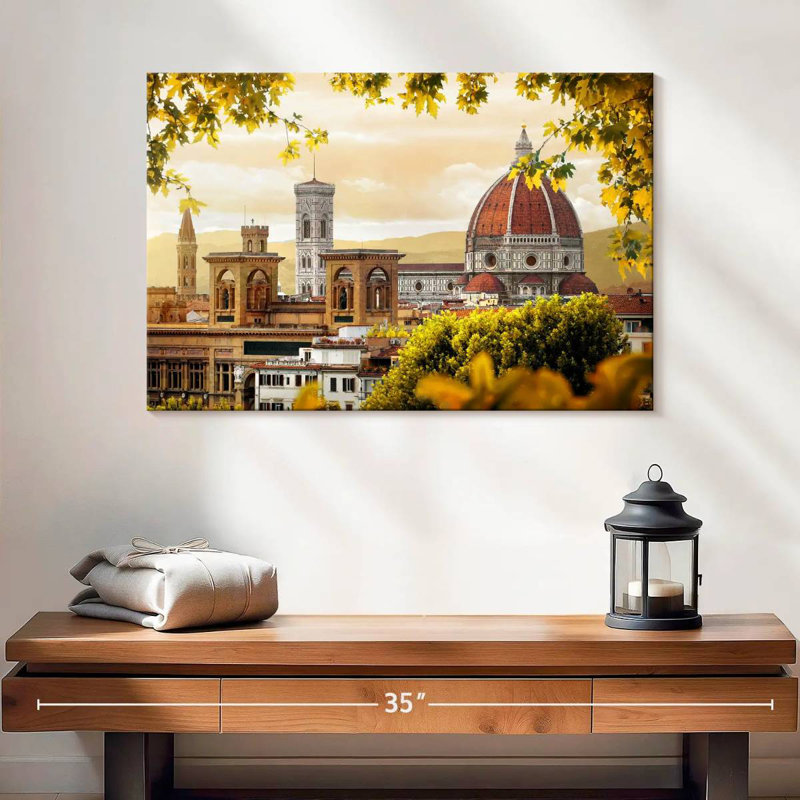 Ravi, cathédrale de Florence, automne, H 16 po x l 24 po