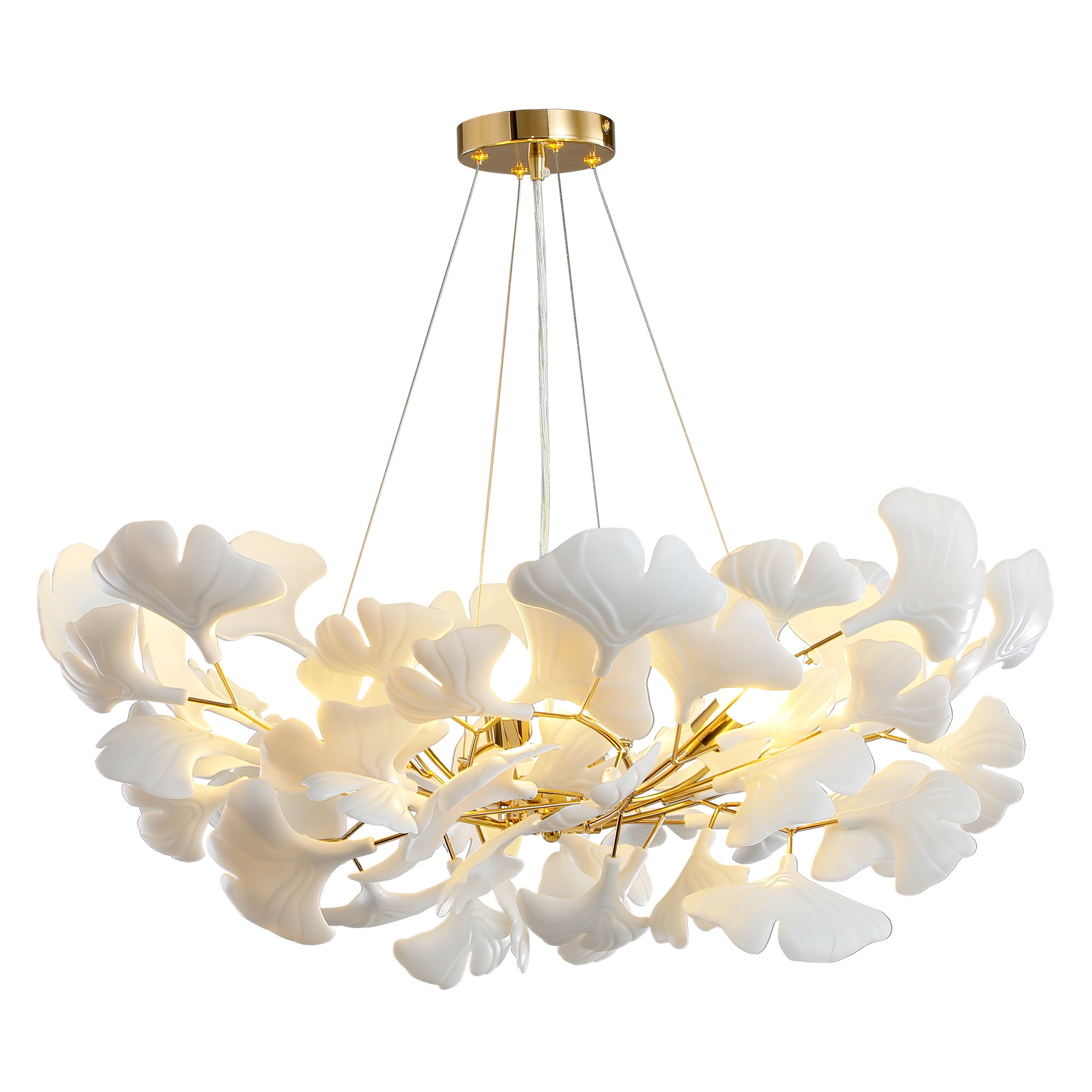 House of Hampton® Light Ginkgo Chandelier & Reviews | Wayfair
