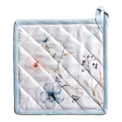 Manique Maison d'Hermine Ice Florals 100 % coton, taille unique - 20 x 20 cm