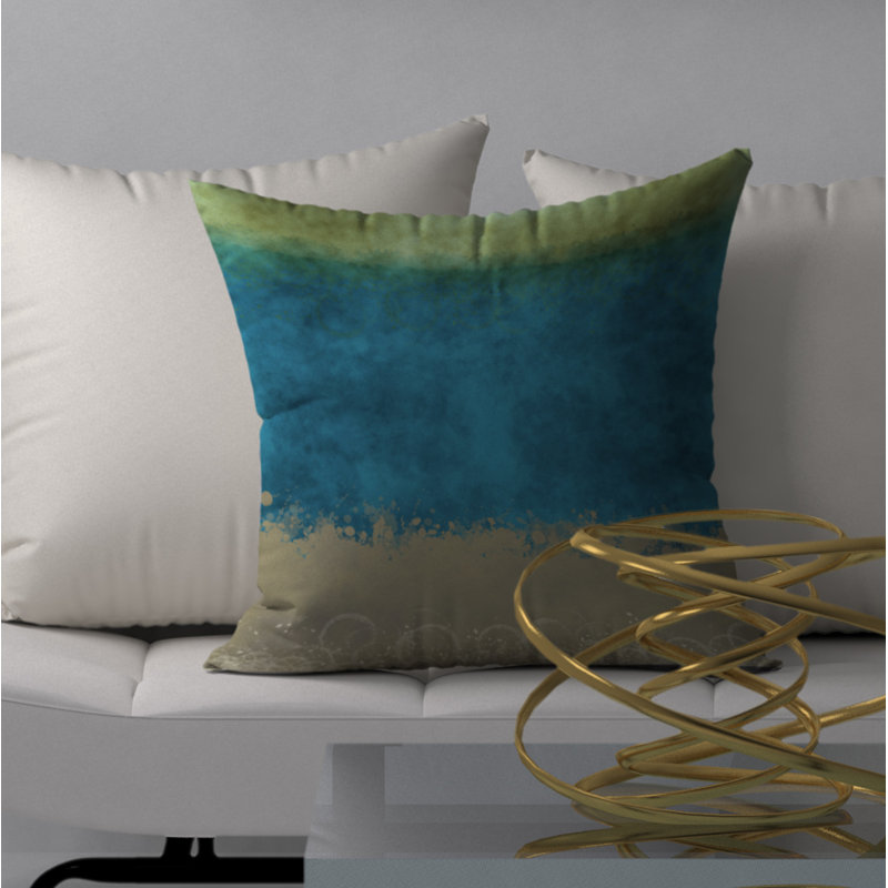 Housse de coussin décorative carrée et insert, 18 po x 18 po