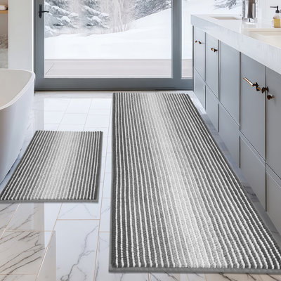 Thick Shaggy Non‑Slip Quick‑Dry Bath Mats