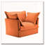 Fauteuil d'appoint en chenille avec 2 coussins décoratifs-1464286127