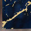 Tapis bleu marine / jaune touffeté à la main Lavonne-1849341256