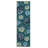 Blue Rose Patterned Washable Decorative Carpet-459016326