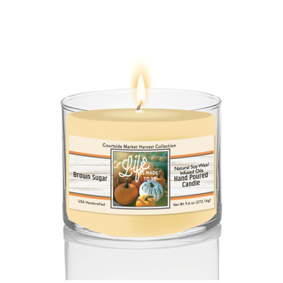 Bougie Life is Unique de 272 g (9,6 oz) en cire de soya dans un pot en verre