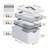 JOYBOS Combined Storage & Medicine Box With Portable Handle, Large-Capacity Detachable Tray, Ideal For Home, School And Travel, Perfect Gift. 3-Tier + 4-Tier.