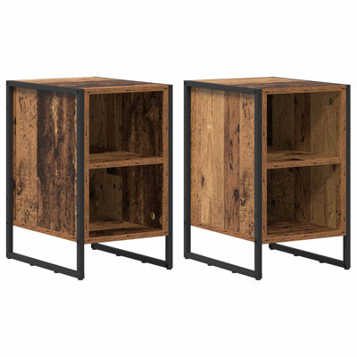 39.5cm W Manufactured Wood Bedside Table