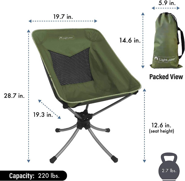 ARROWHEAD OUTDOOR Swiveling Blind Chair