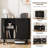 31.7" Sideboard Cabinet with Adjustable Shelves for Dining Room & Kitchen Storage
