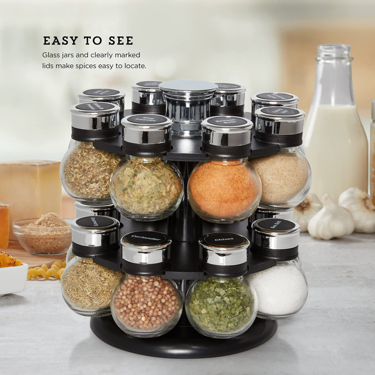 16 Spice Jar & Rack Set & Reviews