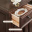 Banc de rangement en bois manufacturé brun