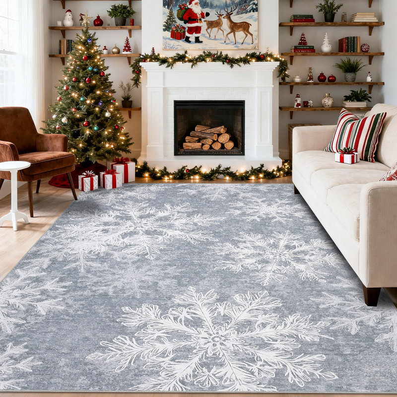 Tapis Christmas Christmas, Rectangulaire 8 pi x 10 pi