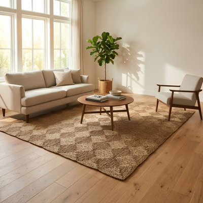 Tapis géométrique tissé à la main Lascito