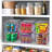 Sorbus 8 Pack Clear Stackable Storage Containers with Lids for Kitchen, Pantry,Cabinet Organization, Large-128732817-128732818