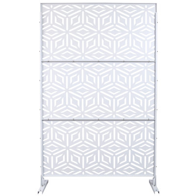 Outdoor & Indoor Privacy Screen Metal Privacy Screen 76" H×48" W by HANGZHOURUNXIN
