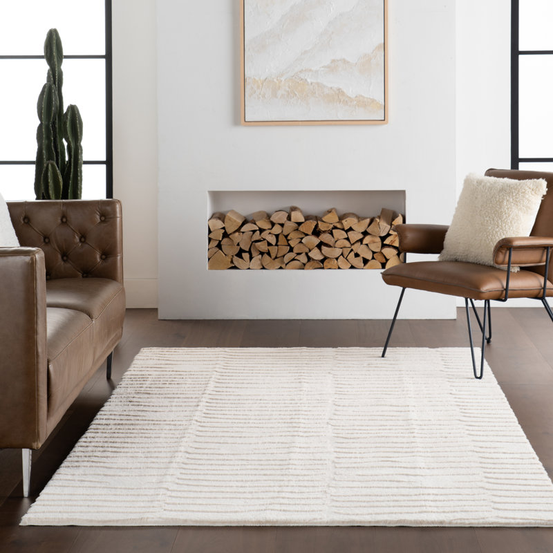 Tapis lavable Nuloom Nivella, Beige, Rectangle 6 pi x 9 pi