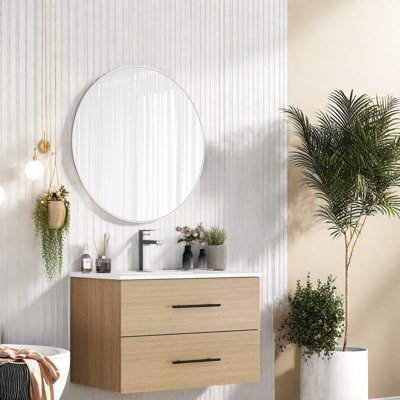 - Meuble-lavabo mural moderne (doit inclure le meuble-lavabo et le lavabo)