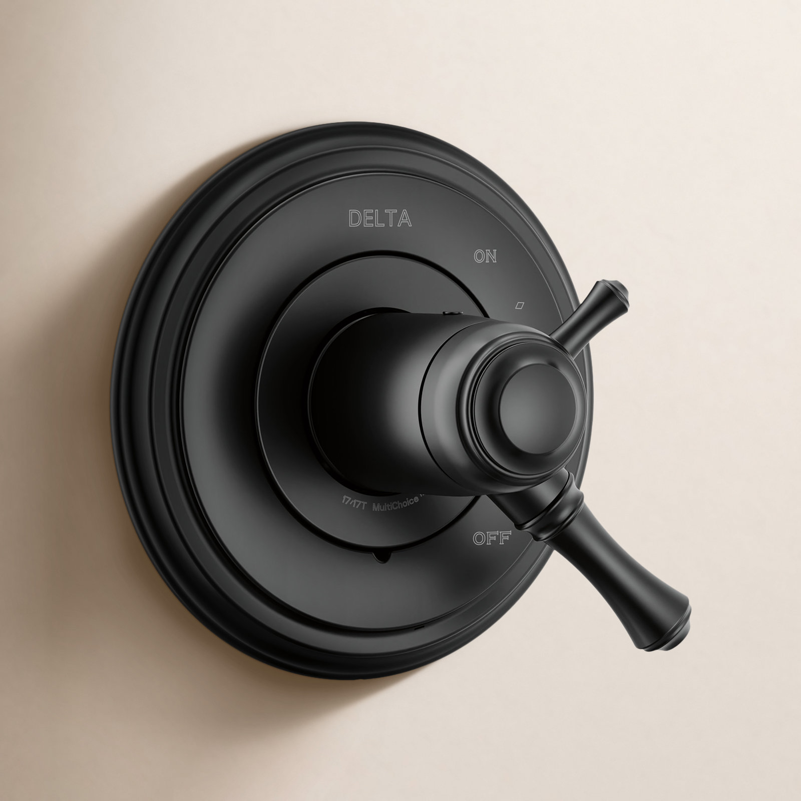 Cassidy Volume Control Faucet Trim, Matte Black