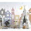 Papier peint amovible avec étoiles colorées Crescent Moon-2116996891
