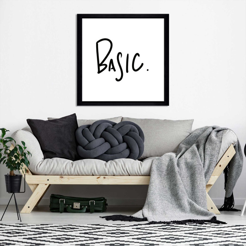 " Basic " by Sd Graphics Studio, Black Framed, 31.5" H x 31.5" W x 1" D