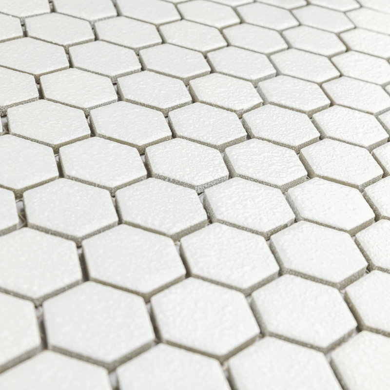 Hudson 1" X 1" Hex Porcelain Mosaic Floor And Wall Tile