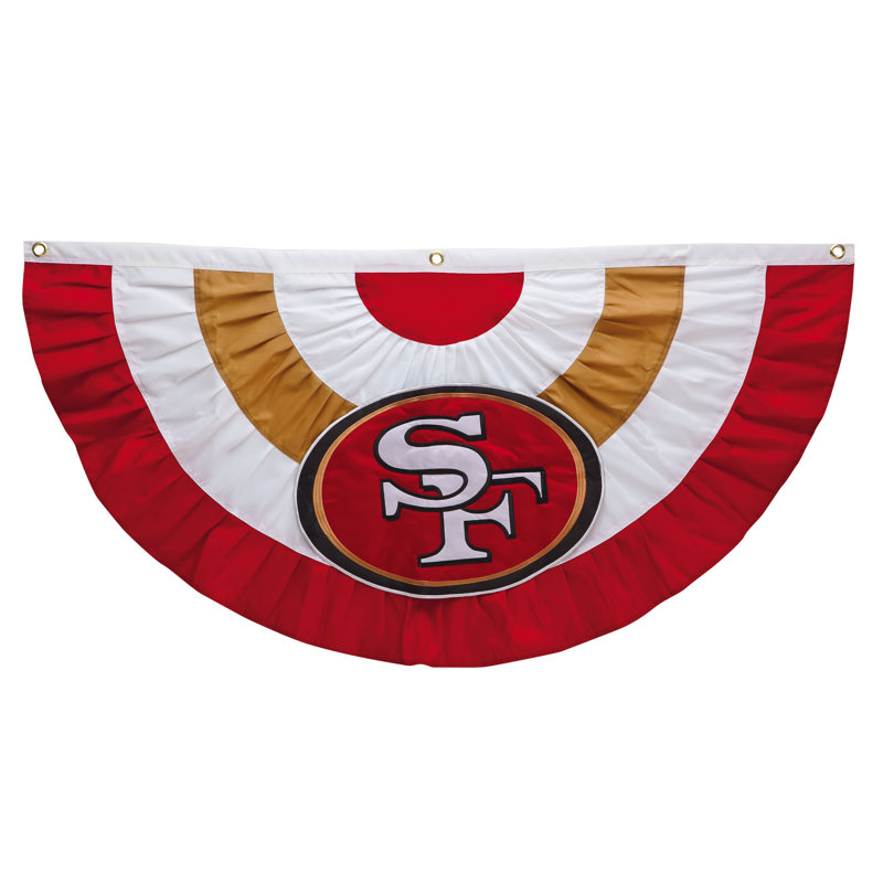 Drapeau plissé bunting célébration NFL, 49ers de San Francisco