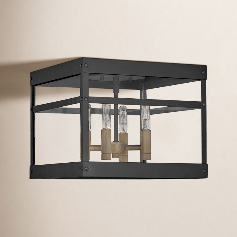 Alcy Glass Flush Mount