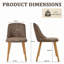 48.5cm H Upholstered Dining Chairs With Wooden Legs-1989438043-1984105161