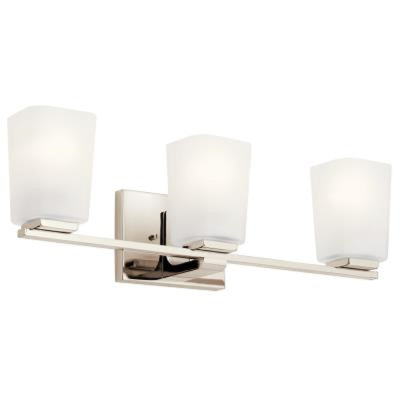 Cadhla 3 - Light Vanity Light, Polished Nickel