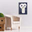 «Tranquil Blossoms 1 Navy C» par James Wiens, art mural sur toile-280376956