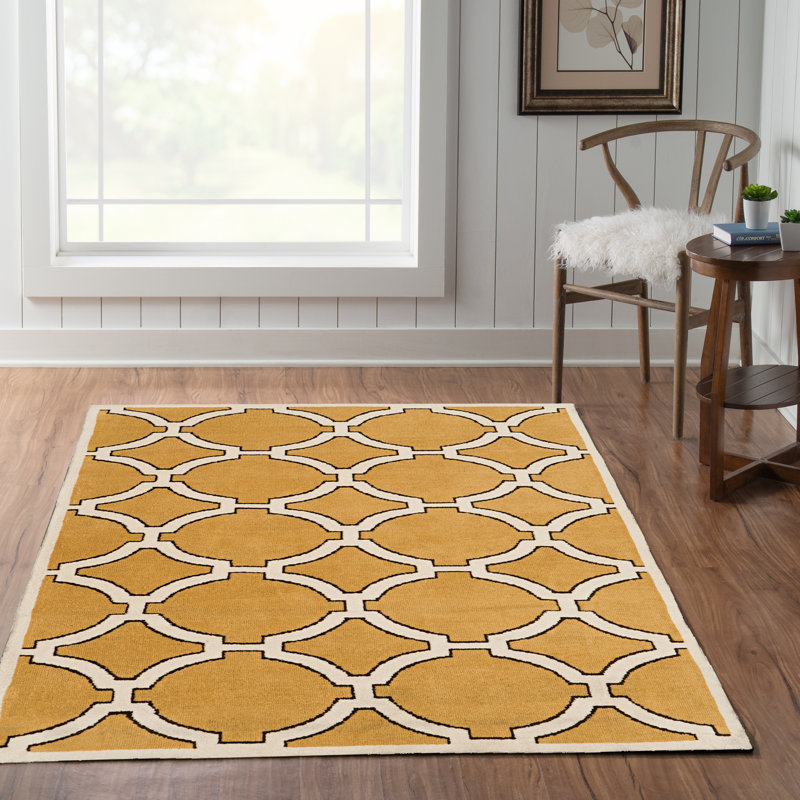 Tapis beige touffeté à la main Formaran, Rectangle 5 pi x 7 pi