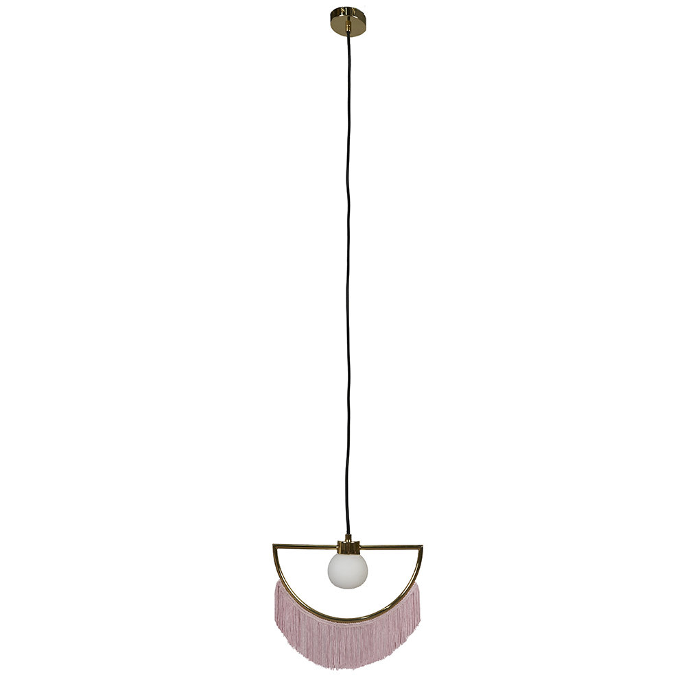 1 - Light Polished Brass Unique/Statement Pendant