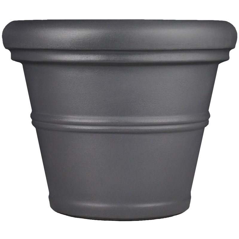Canotib Pot Planter, 13" H x 15.5" W  x 15.5" D, Slate
