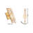 Jeanean Modern 5 Light Gold Cylinder Crystal Flush Mount