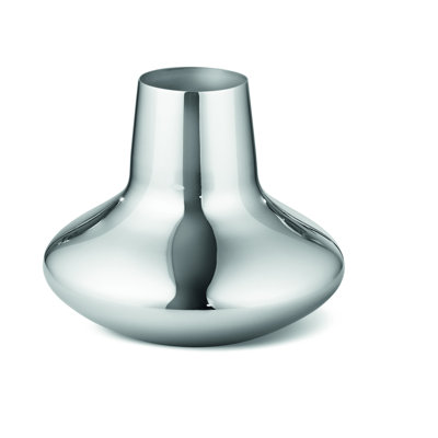 Henning Koppel Mirror Polished Indoor / Outdoor Stainless Steel Table Vase