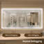 Ridlee 72 In. W X 36 In. H LED Light Anti-Fog Frameless Bathroom / Vanity Mirror-1953229990