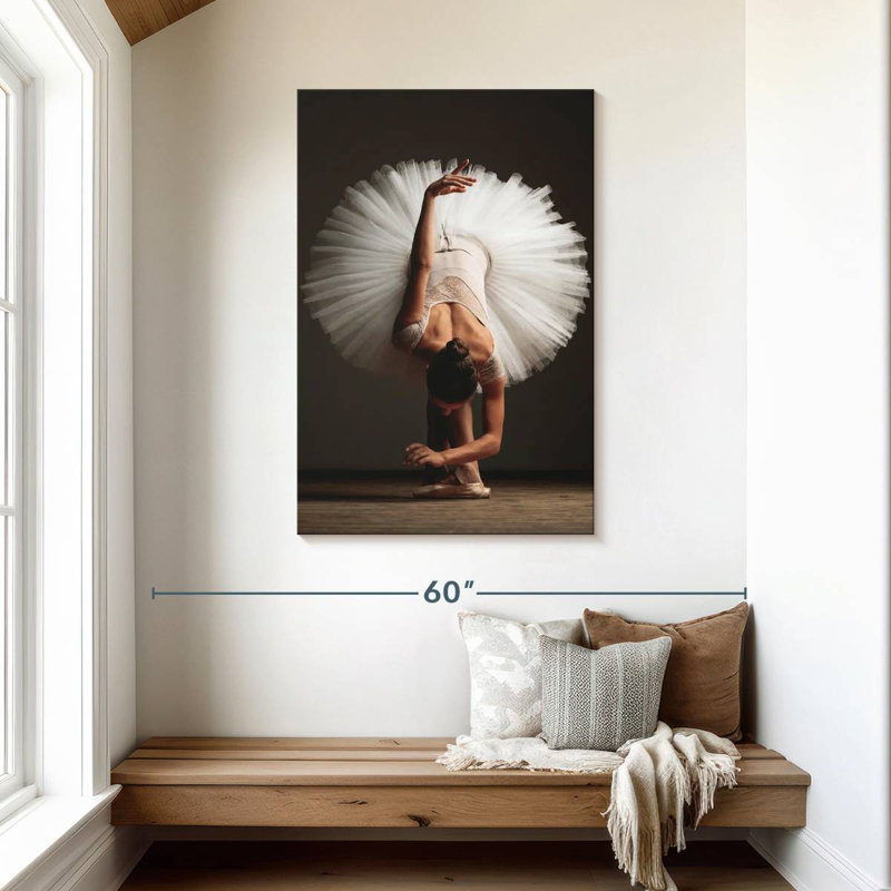 Enn Posed Ballet Dancer, 45" H x 30" W