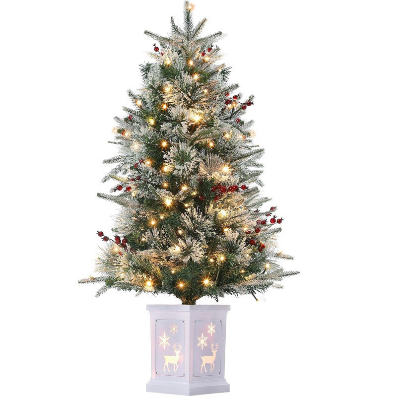 54' H Lighted Artificial Christmas Tree