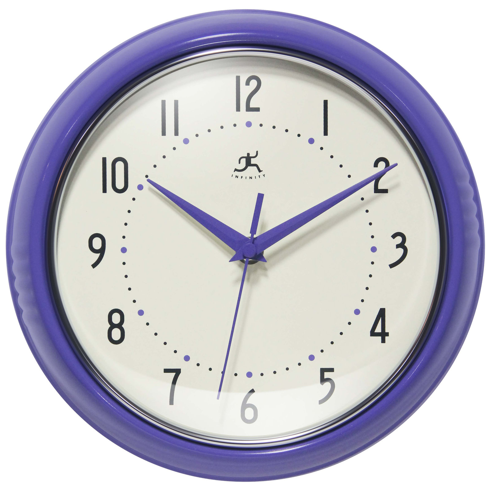 Desdra Metal Wall Clock, Periwinkle, Small